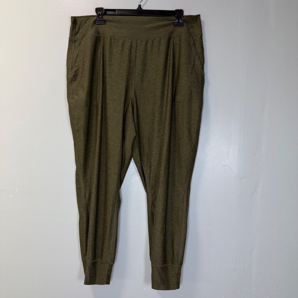 Old Navy Active Cloud+ Extra High Rise Jogger Green Heather XL Petite Go-Dry